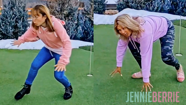 Two Racoons Walk Around the House