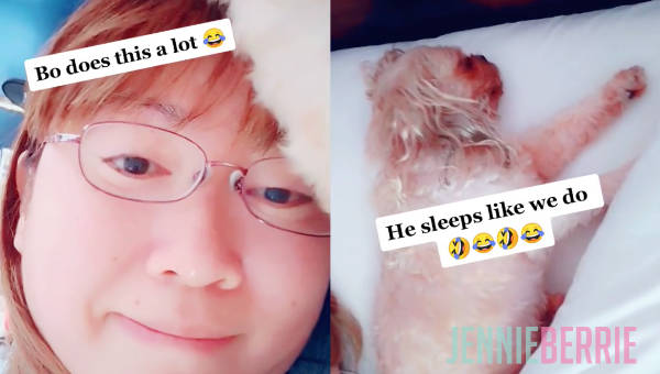 Bo Sleeps Like We Do LOL