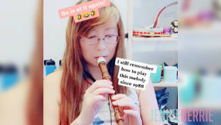 Playing Flute Again &amp; Bo's Howling... Again!