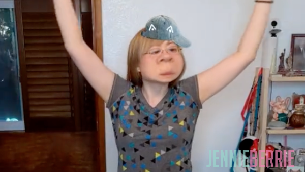 Person dancing to the trending Tiramisu Cake dance with a funny filter and quirky body moves