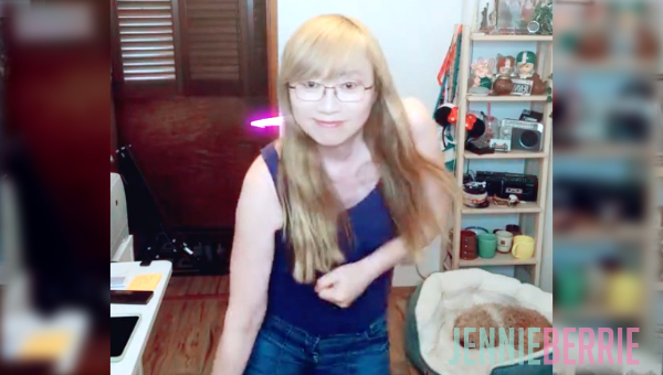 Jenn performing the cute Coconut Dance